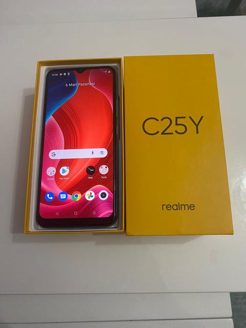 REALME C25Y 4GB RAM 128GB HAFIZA MAVİ RENK ( 1 GÜNLÜK)