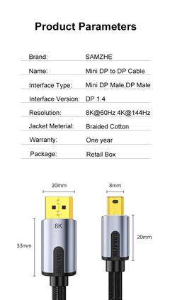 MİNİ DİSPLAY PORT TO DİSPLAY PORT - THUNDERBOLT.