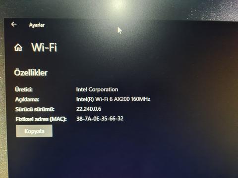 [SATILDI] Fenvi Wi-Fi 6 - Bluetooth 5.2 Pci-e Adaptör (800 TL)