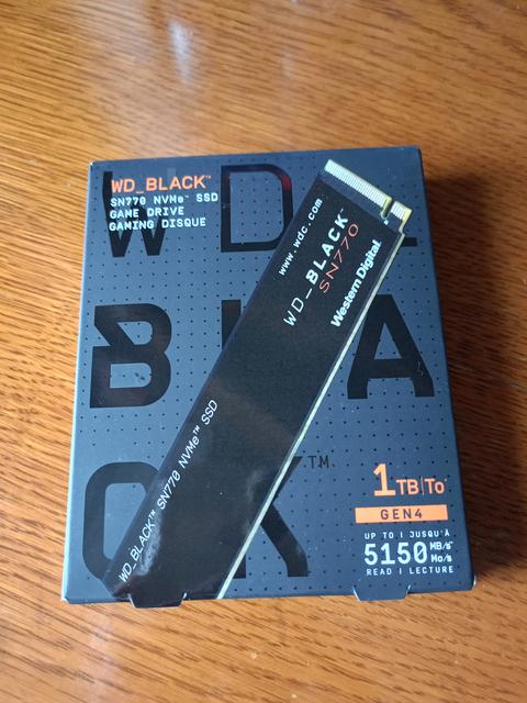 WD BLACK SN 770 GEN 4 / 1 TB NVME M2 SSD
