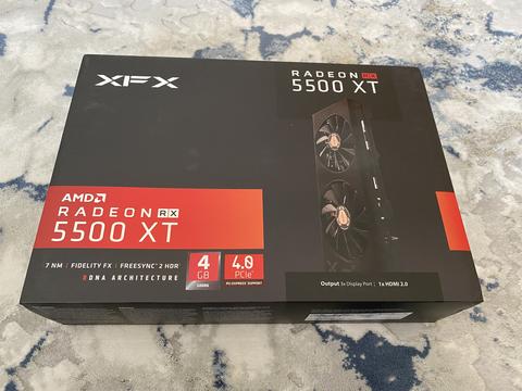 SATILIK XFX RX5500 XT THICC II PRO 4GB GDDR6 128BİT 3XDP/1XHDMI PCI-E 4.0 DX12 EKRAN KARTI