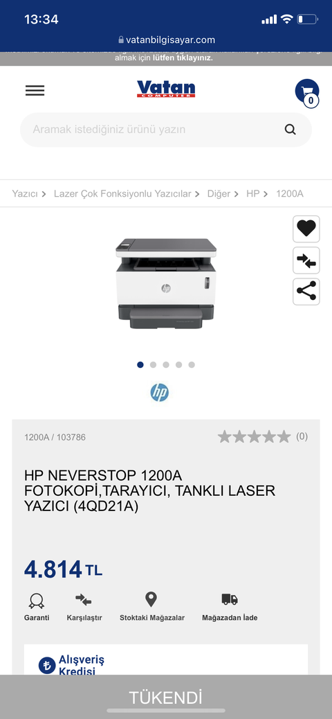 HP Neverstop 1200a 2000TL
