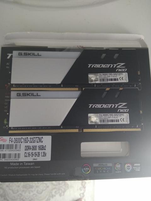 (SATILDI) G.Skill Trident Z Neo 32 GB (2x16) 3600 CL16 Kit