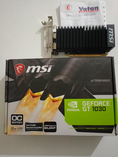 (SATILIK) MSI GT 1030 2GH LP OC  GDDR5  HDMI DP