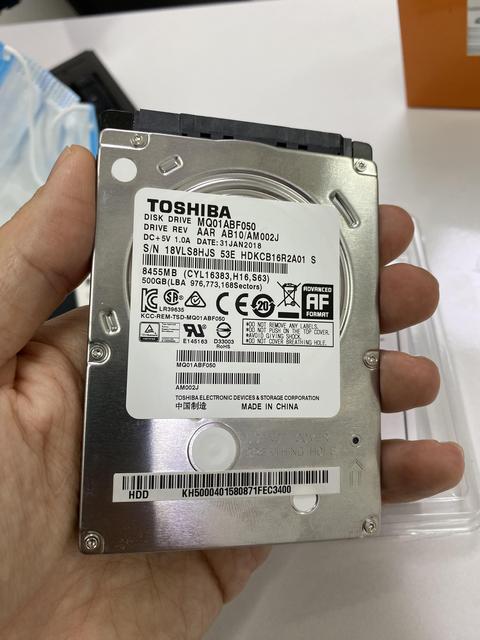 Toshiba 500 gb hdd 2.5 inç