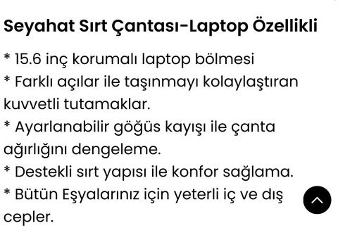 Laptop Sırt Çantası