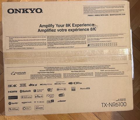 [SIFIR] ONKYO TX-NR6100 HDMI 2.1 8K DOLBY VISION ATMOS AVR