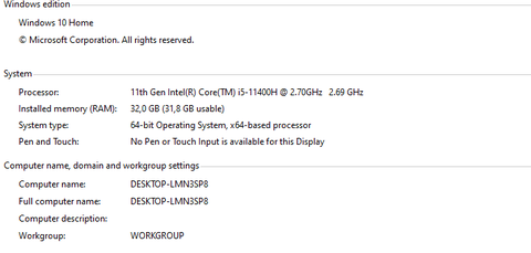 Acer Nitro 5 RTX 3060 11400H 32 GB Ram 512 GB M.2 SSD Gaming Laptop