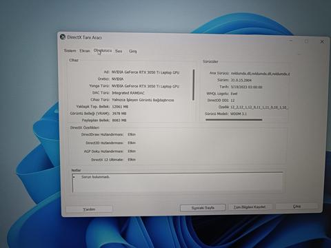 LENOVO IDEAPAD GAMING 3 RTX3050TI I5 11320H 16GB RAM 1.26 TB SSD