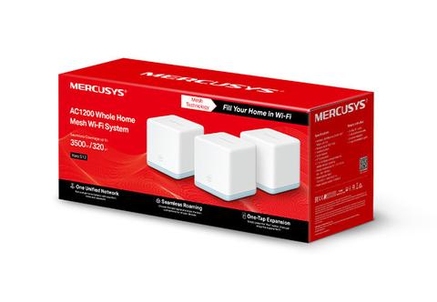 Mercusys Halo S12 AC 1200Mbps Tüm Evi Kapsayan Wi-Fi Mesh (3 Lü Paket)