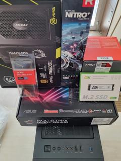 RYZEN 1600AF, ROG B450 STRIX, 16 GB DDR4, RX570 NITRO, TT G33, MSI 650W GOLD HAZIR SİSTEM