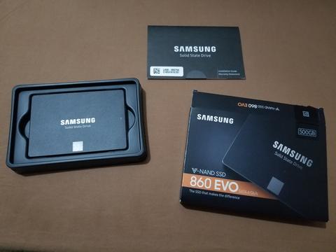 SATILDI  SAMSUNG 860 EVO 500 GB SSD SIFIRDAN FARKSIZ KUTULU GARANTİLİ
