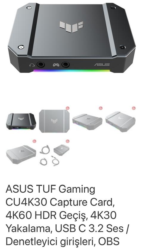 [SATILDI] !!! Asus CU4K30 Capture Card