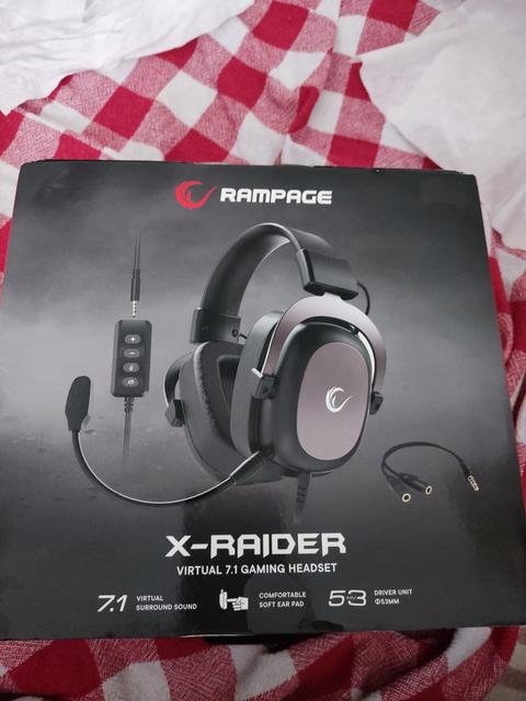 [SATILDI] Rampage X-Raider RM-K88 7.1 PC + PS4 + Mobile Kablolu Mikrofonlu Kulak Üstü Oyuncu Kulaklığı