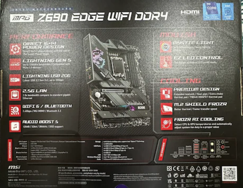 [SATILDI] MSI MPG Z690 EDGE WIFI DDR4 Anakart