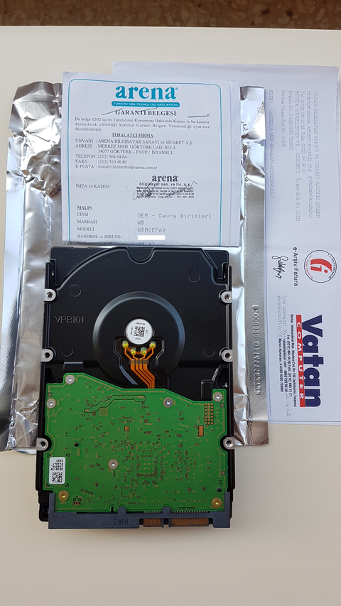 SATILMIŞTIR.======WD RED 8TB NAS HARDDISK (TERTEMİZ, %100 SAĞLIK) ======