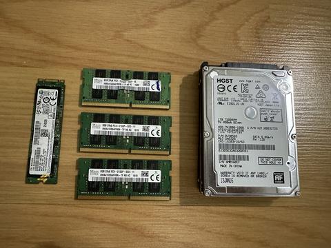 3 Adet PC4 8 GB Ram ve 2 Adet 1 TB HDD Satılık