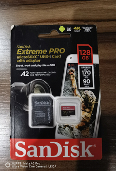 Sandisk 128Gb Extreme Pro MicroSdxc