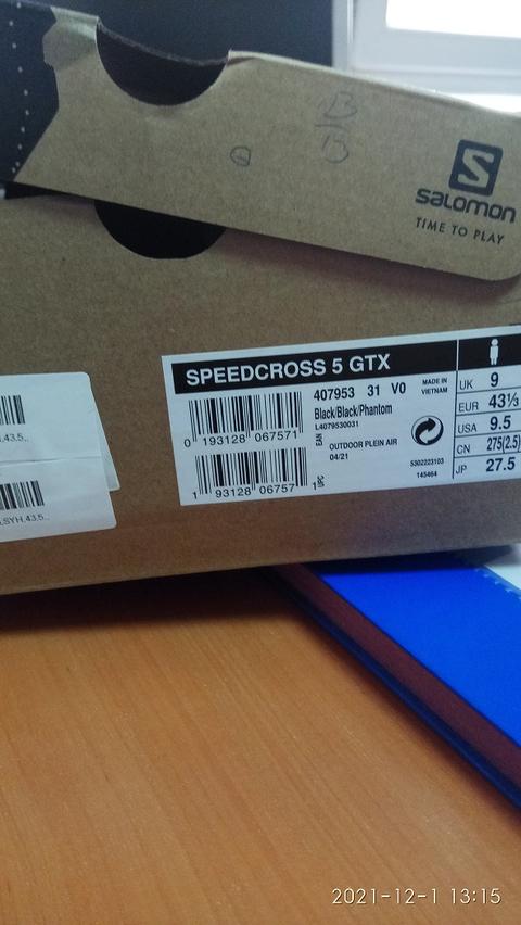 Salomon SpeedCross 5 Gore-Tex 43,5 (Sıfır) -1.575 TL
