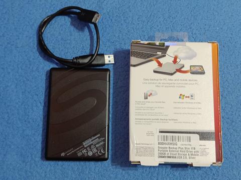 Seagate Backup Plus Slim 1TB Harici Portable HDD – Silver USB 3.0...