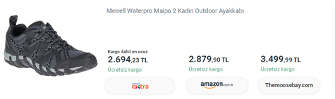 [SATILDI] Merrell Waterpro Maipo 2 ayakkabı orijinal sıfır