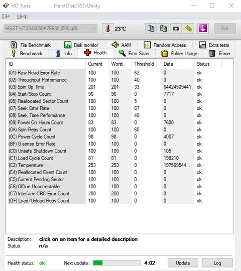 HGST 500GB 2.5 Harddisk SATA3 %100 Sağlık Tertemiz