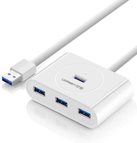 Ugreen USB 3.0 4 Portlu Hub Çoklayıcı Beyaz 1 Metre Kaliteli