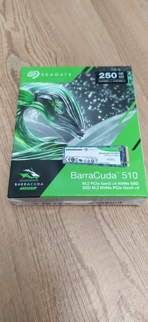 Seagate Barracuda 510 250GB 1200-3100MB/s PCIe GEN3 X4 NVME M2 SSD ZP250CM3A001