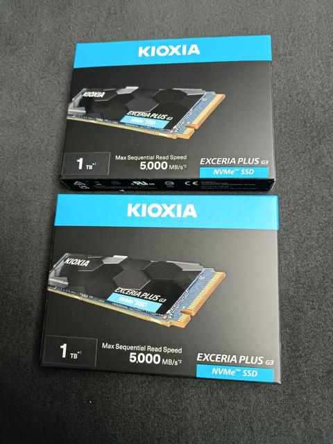 1 TB Samsung 980 PRO & 1 TB KIOXIA Exceria Plus M2 SSD sıfır faturalı