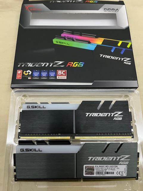 [SATILDI] GSKILL TRİDENT Z RGB DDR4 2X16 GB 3600 MHZ CL 18 RAM