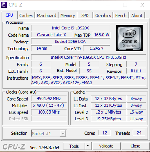 Intel Core i9-10920X İşlemci (Son Fiyat!)