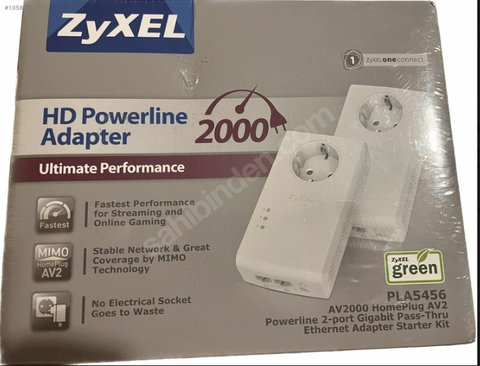 SATILDI.Zyxel PLA5456 - 1800 Mbps Powerline 1.300 TL