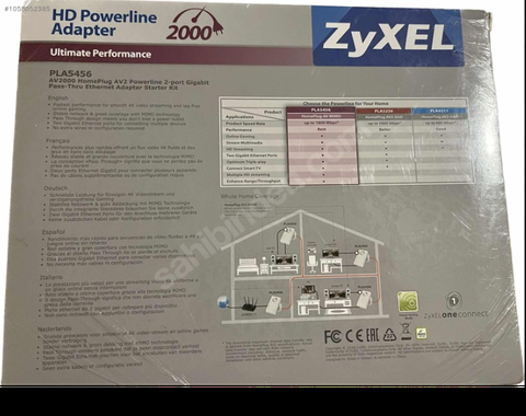 SATILDI.Zyxel PLA5456 - 1800 Mbps Powerline 1.300 TL