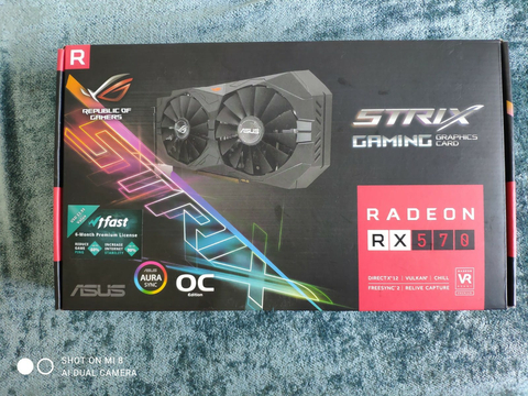 ASUS RX570 ROG STRIX OC 4GB GDDR5 256Bit AMD Radeon DX12 Ekran Kartı