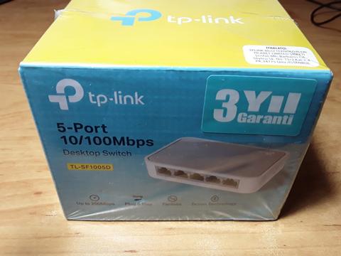 TP-LINK TL-SF1005D 5-Port 10/100Mbps (2 adet mevcut)