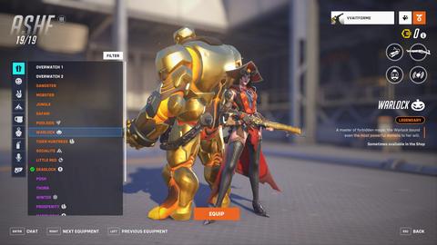 Overwatch Skin dolu hesap 8 altın silah 1850 SAAT