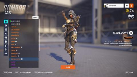 Overwatch Skin dolu hesap 8 altın silah 1850 SAAT