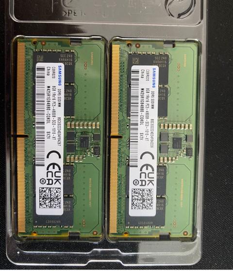 Samsung 2x8gb 4800mhz DDR5 CL40 Notebook Ram