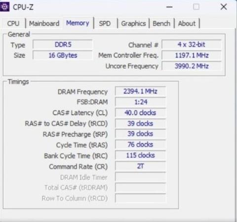 Samsung 2x8gb 4800mhz DDR5 CL40 Notebook Ram