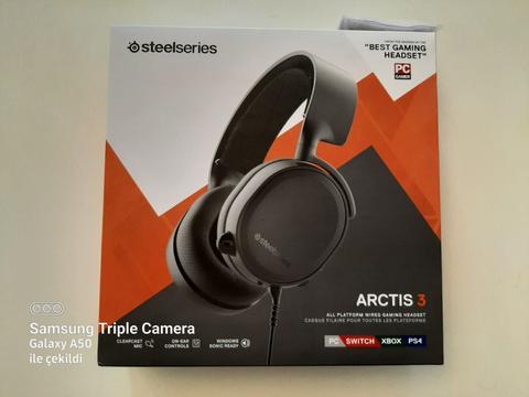 SteelSeries Arctis 3 7.1 Surround Siyah 2019 Edition Oyuncu Kulaklığı