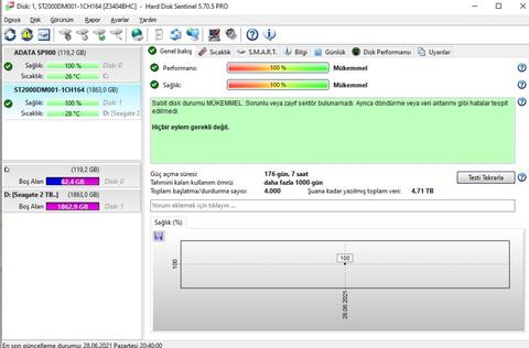 Seagate 3.5' sata harddiskler 2tb ve 3tb