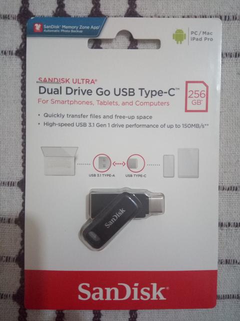 Satılık  Sandisk 256 Gb Dual Drive Go Usb Bellek