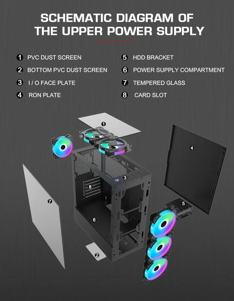 [SATILDI] Blueforce Ultimate Kumandalı RGB Gaming Oyuncu Kasası 6x12cm Fan 1000TL