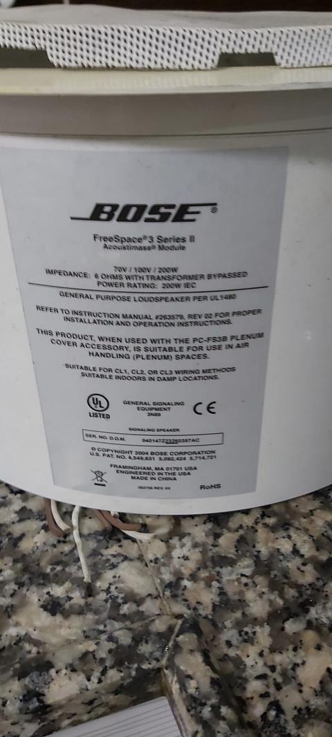 BOSE FreeSpace 3 Series II Acoustimass Module