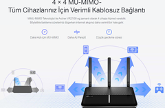 Sıfır 3 Yıl Garantili Tp-Link Archer VR2100 Wireless MU-MIMO VDSL - ADSL Modem Router