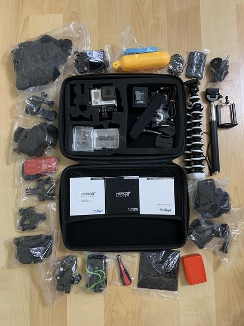 [SATILMIŞTIR] GoPro Hero 3+ Silver Edition Full Aksesuar 64GB Samsung SD Kart