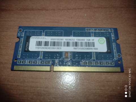 2GB DDR3 1600MHZ CL11 1.5V Laptop Ram 50 TL