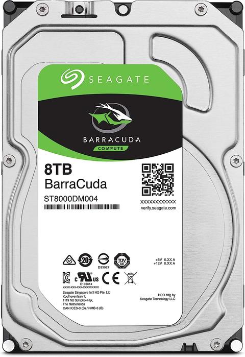 Seagate BarraCuda 8 TB Sata 6 5400 RPM 256MB Cache HDD