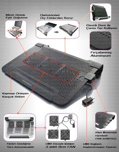 Sıfır Ayarında Cooler Master Siyah NotePal U3 Plus 19' Notebook Soğutucu - 170 TL