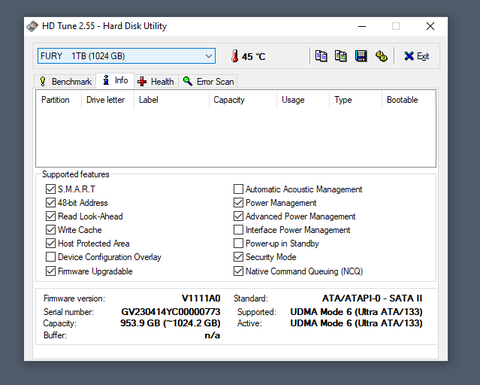 [SATILDI] Fury Sata SSD - 1 Tb x 2